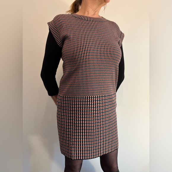 COS Black and Red Checkered Midi Dress - Picture 3 of 4